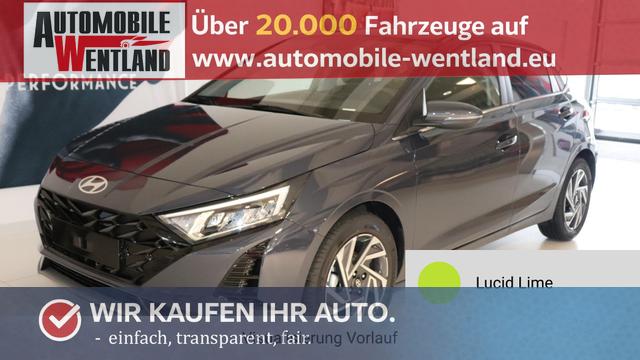 Hyundai i20 - GO+ 1.2 MPI 58 kW (79 PS) Navigationssystem, Klimaautomatik, R&uuml;ckfahrkamera, DAB, Apple CarPlay, Android Auto, Sitzheizung, Lenkradheizung, Spurassistent, Tempolimit-Assistent, 16"-Leichtmetallfelgen, Virtual Cockpit, uvm.
