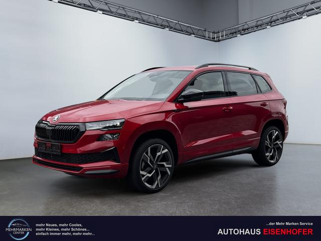 Skoda Karoq - 1,5 TSI DSG Sportline 2ZKlimaautomatik Canton Anh&auml;ngerkupplung Totewinkel Assistent 2 x Einparkhilfe Kamera 19 Zoll Felgen adaptiver Tempomat 5J Garantie