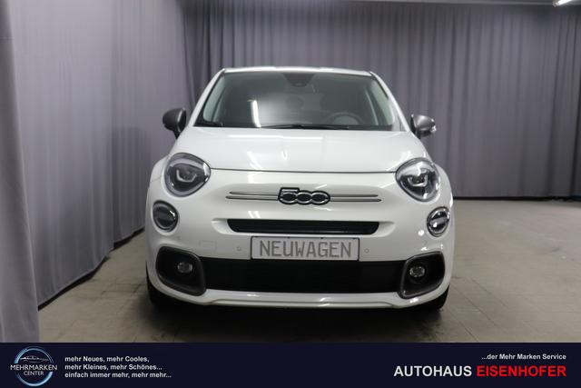 Fiat 500X - Sport 1.5 GSE 96kW Hybrid, Klimaautomatik, Leder-Alcantara Lenkrad, 7"-Navigationssystem, AppleCarPlay&Android Auto, Fernlichtassistent, Rückfahrkamera, Voll-LED-Scheinwerfer-, LED-Nebelscheinwerfer, 18"-Leichtmetallfelgen, uvm.
