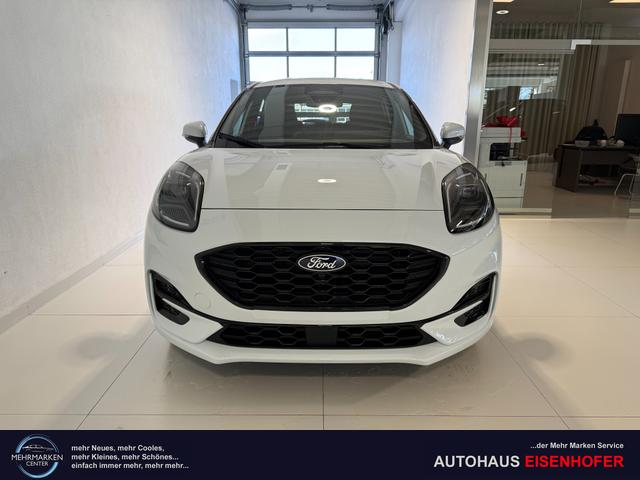 Ford Puma - ST-Line 1,0 l EcoBoost Hybrid 92 kW (125 PS) Winter-Paket, Komfort-Paket, Lenkradheizung, Sitzheizung, Klimaautomatik, Radio, DAB, Android Auto, Apple CarPlay, Bluetooth, Navigationssystem, Elektrische Heckklappe, 17 Zoll Leichtmetallfelgen, uvm.