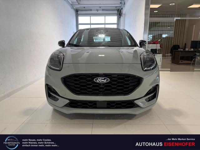 Ford Puma - ST-Line 1,0 l EcoBoost Hybrid 92 kW (125 PS) Winter-Paket, Komfort-Paket, Lenkradheizung, Sitzheizung, Klimaautomatik, Radio, DAB, Android Auto, Apple CarPlay, Bluetooth, Navigationssystem, Elektrische Heckklappe, 17 Zoll Leichtmetallfelgen, uvm.