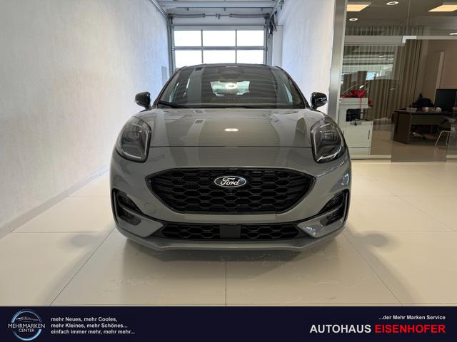 Ford Puma - ST-Line 1,0 l EcoBoost Hybrid 92 kW (125 PS) Winter-Paket, Komfort-Paket, Lenkradheizung, Sitzheizung, Klimaautomatik, Radio, DAB, Android Auto, Apple CarPlay, Bluetooth, Navigationssystem, Elektrische Heckklappe, 17 Zoll Leichtmetallfelgen, uvm.