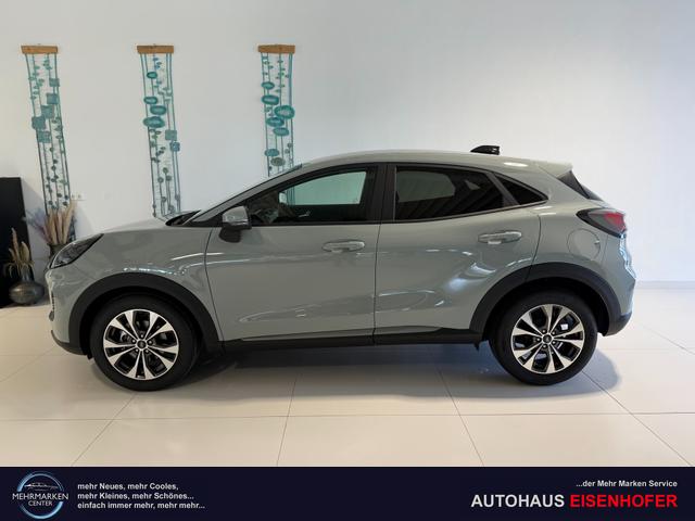 Ford Puma - Titanium 1.0 EcoBoost Hybrid 92 kW (125 PS) Lenkradheizung, Sitzheizung, DAB, Navigationssystem, Radio, Apple CarPlay, Android Auto, Einparkhilfe hinten, R&uuml;ckfahrkamera, Verkehrsschild-Erkennungssystem, 17"-LM-Felgen, uvm.