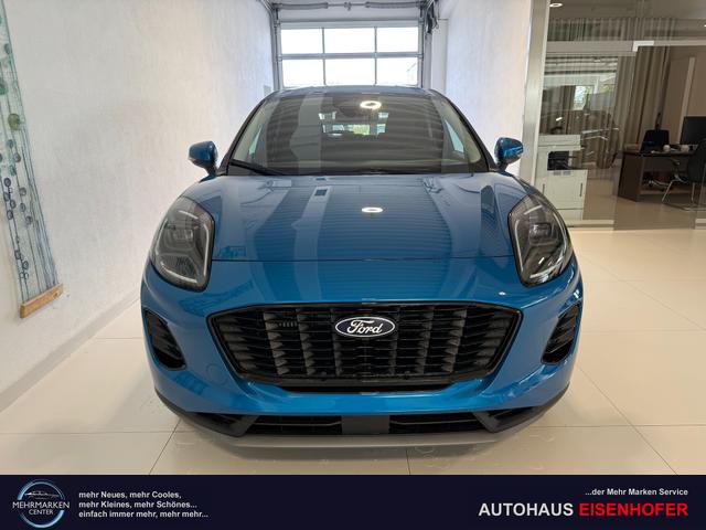 Ford Puma - Titanium 1.0 EcoBoost Hybrid 92 kW (125 PS) Lenkradheizung, Sitzheizung, DAB, Navigationssystem, Radio, Apple CarPlay, Android Auto, Einparkhilfe hinten, R&uuml;ckfahrkamera, Verkehrsschild-Erkennungssystem, 17"-LM-Felgen, uvm.
