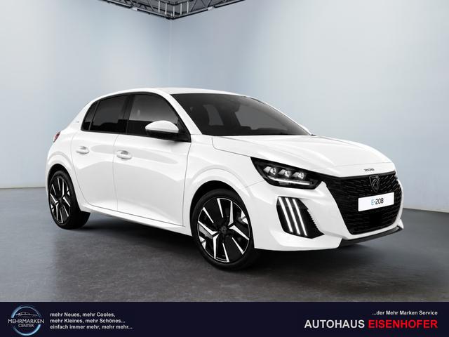 Peugeot e-208 - 54kWh 156PS/115kW GT Pack 2026, 421km WLTP | +17" ALU +Glasdach +RFK +Adaptiver Tempomat +P.Sensor V+H +EL. Fahrersitz +Massage +Apple CarPlay +W&auml;rmepumpe