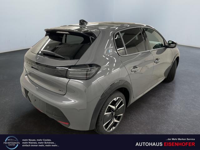 Peugeot e-208 54kWh 156PS/115kW GT Pack 2026, 421km WLTP | +17" ALU +Glasdach +RFK +Adaptiver Tempomat +P.Sensor V+H +EL. Fahrersitz +Massage +Apple CarPlay +W&auml;rmepumpe 