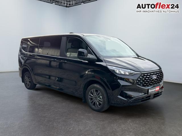 Lagerfahrzeug Ford Tourneo Custom - L2 Titanium 170 Automatik 8 Sitz 3ZoneKlimaaut PDC Temp SHZ LMF Kamera NAVI Leder AHK 400W TechPak5