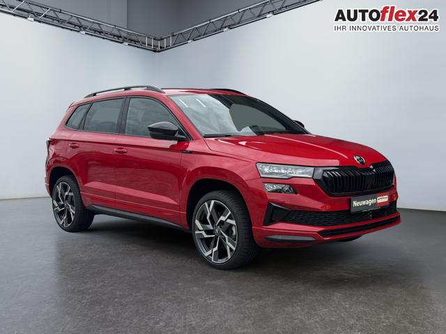 Vorlauffahrzeuge Skoda Karoq - 1,5 TSI DSG Sportline 2ZKli AHK ACC Canton PDC Kam 19Zo 5JG