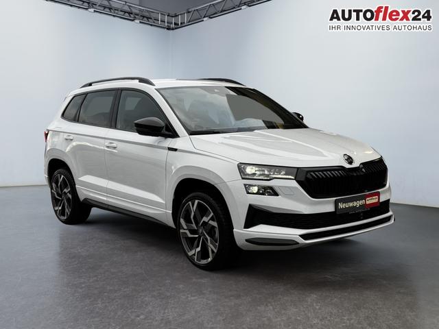 Lagerfahrzeug Skoda Karoq - 1,5 TSI DSG Sportline 2ZKli AHK ACC Canton PDC Kam 19Zo 5JG