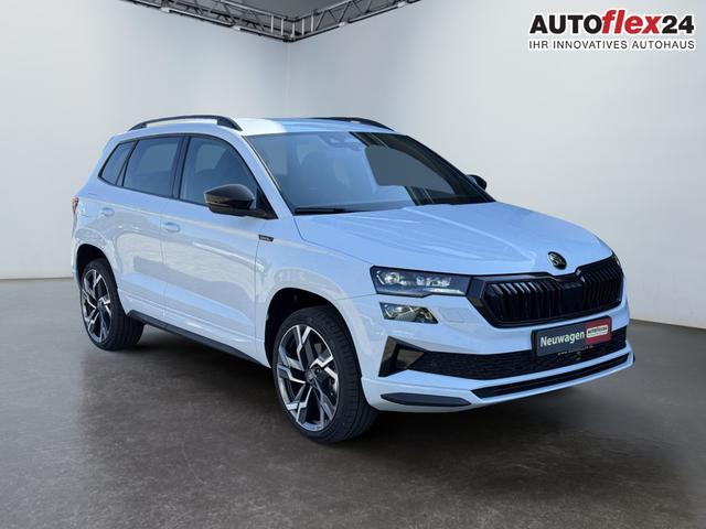 Lagerfahrzeug Skoda Karoq - Sportline 2,0 TDI DSG 2ZKlimaautomatik Canton Anh&auml;ngerkupplung Totewinkel Assistent 2 x Einparkhilfe Kamera 19 Zoll Felgen adaptiver Tempomat 5J Garantie