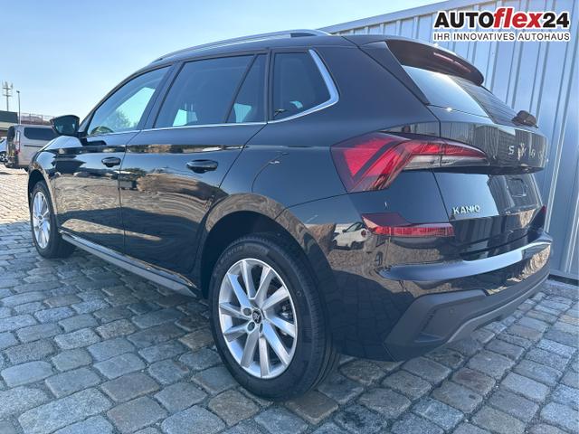 Skoda / Kamiq / Schwarz / / / 130 Jahre Premium Edition 1.5 TSI 150 PS DSG Anh&auml;ngerkupplung-AppleCarPlay-AndroidAuto-Winterpaket-Alcantara-DAB-Tempomat-Totwinkelassist-Kamera-SunSet-el.Heckklappe-17''Alu, Beispielbilder, ggf. teilweise mit Sonderausstattung