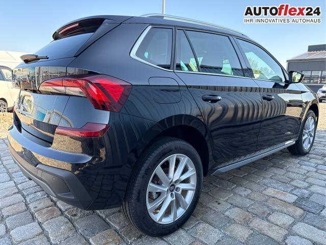Skoda / Kamiq / Schwarz / / / 130 Jahre Premium Edition 1.5 TSI 150 PS DSG Anh&auml;ngerkupplung-AppleCarPlay-AndroidAuto-Winterpaket-Alcantara-DAB-Tempomat-Totwinkelassist-Kamera-SunSet-el.Heckklappe-17''Alu, Beispielbilder, ggf. teilweise mit Sonderausstattung