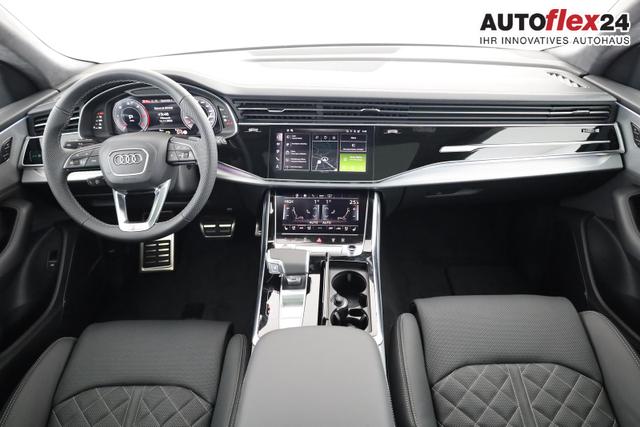Audi Q8 50 TDI quattro qu S-LINE, Luft, Pano, B&O, 23-Zoll, AHK, Leder, AreaView, Optik schwarz 