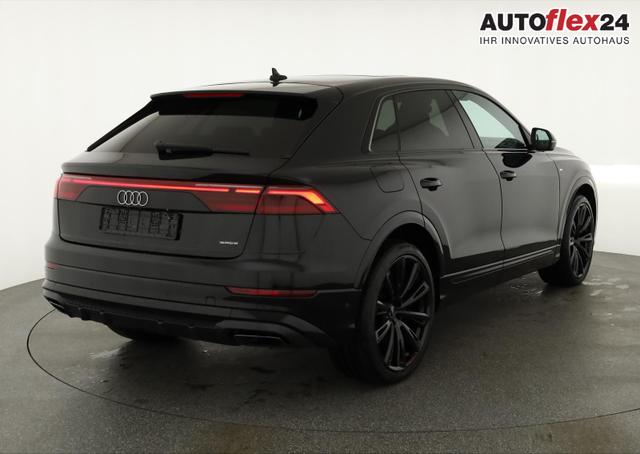 Vorlauffahrzeuge Audi Q8 - 50 TDI quattro qu S-LINE, Standheizung, HuD, Luft, Pano, B&O, 23-Zoll, AHK, Leder, AreaView, Optik schwarz