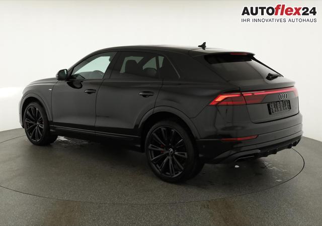 Audi Q8 50 TDI quattro qu S-LINE, Standheizung, HuD, Luft, Pano, B&O, 23-Zoll, AHK, Leder, AreaView, Optik schwarz 