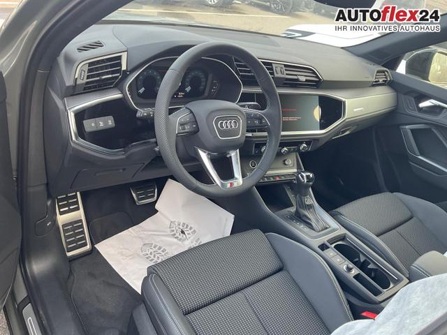 Vorlauffahrzeuge Audi Q3 Sportback - 45 TFSI quattro S line qu S-LINE, AHK, 19-Zoll, Optik schwarz, Navi, Kamera, el. Klappe