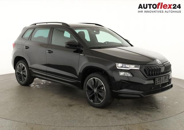 Vorlauffahrzeuge Skoda Karoq - Sportline 1.5 TSI DSG Sportline, AHK, Navi, CANTON, Matrix, AreaView, Side, Kamera, el. Klappe, FS-beheizbar