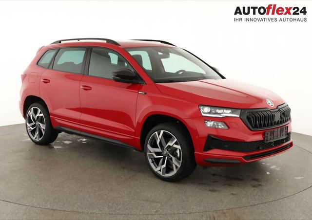 Vorlauffahrzeuge Skoda Karoq - Sportline 1.5 TSI DSG Sportline, Pano, AHK, Navi, CANTON, Matrix, AreaView, Side, FS-beheizbar, 19-Zoll