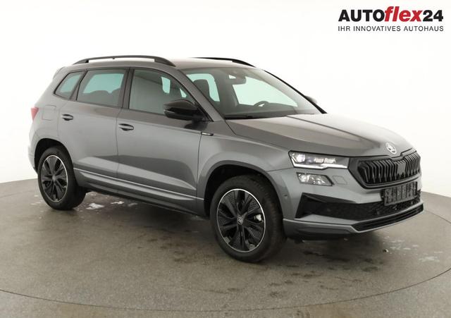 Vorlauffahrzeuge Skoda Karoq - Sportline 4x4 2.0 TDI DSG Sportline, AHK, Navi, Matrix, AreaView, Side, Kamera, el. Klappe, FS-beheizbar, Winter
