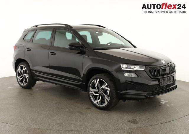 Vorlauffahrzeuge Skoda Karoq - Sportline 4x4 2.0 TSI DSG Sportline, Pano, AHK, Navi, Matrix, Side, Winter, 5 J.-Garantie