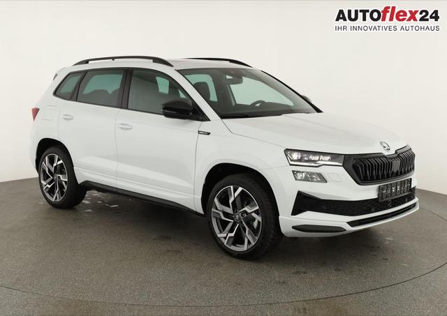 Vorlauffahrzeuge Skoda Karoq - Sportline 4x4 2.0 TSI DSG Sportline, Pano, AHK, Navi, Matrix, Side, Winter, 5 J.-Garantie