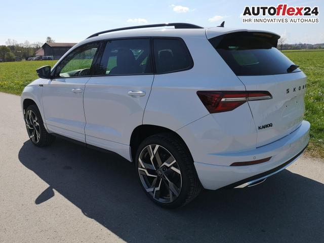 Vorlauffahrzeuge Skoda Karoq - Sportline 2.0TDI DSG 4x4 AHK Matrix Pano Sound Leder 19 Zoll