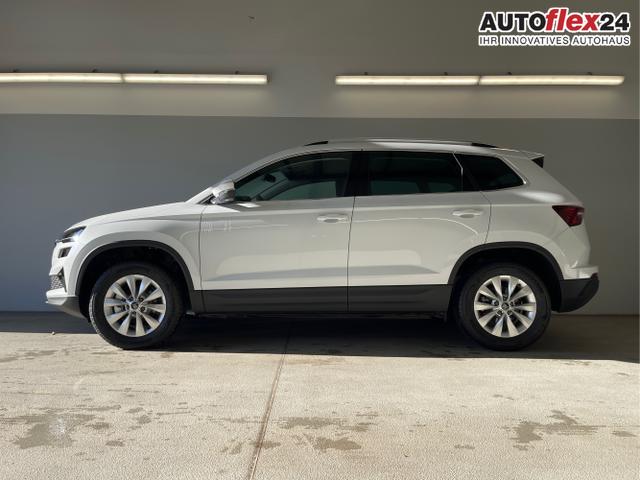 Skoda / Karoq / Weiß / / / 150PS TDI DSG 4x4 AHK+Navi+ACC+Kamera+Sitzheiz+eHeck+GV5