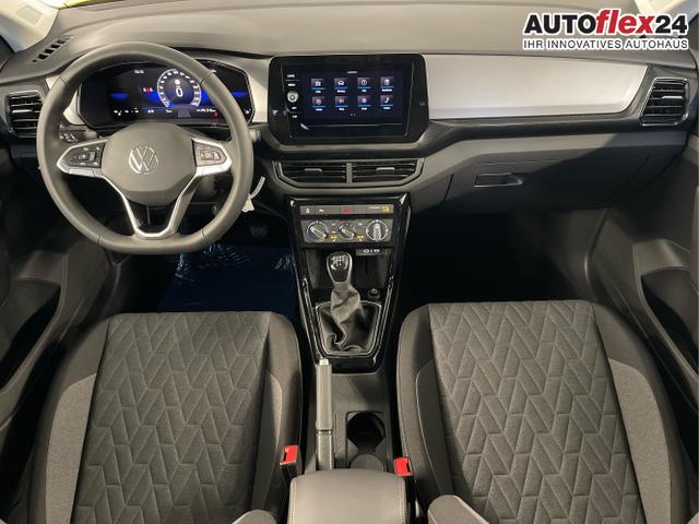 Volkswagen / T-Cross / Wei&szlig; / / / 95PS PDC vo+hi+Sitzheizung+App+Side+Travel+Stau+ACC+Klima