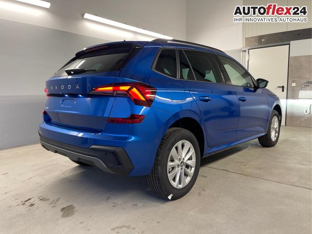 Skoda / KAMIQ / Blau / / / 115PS DSG Matrix+AHK+Kamera+PDC vor+hi+Kessy+Sitzheizung+GVL