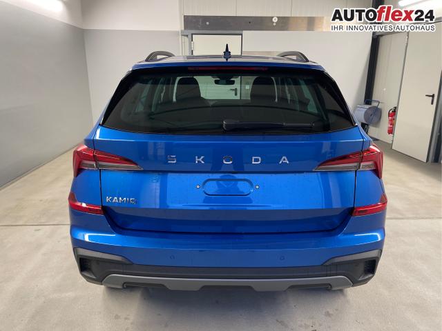 Skoda / KAMIQ / Blau / / / 115PS DSG Matrix+AHK+Kamera+PDC vor+hi+Kessy+Sitzheizung+GVL