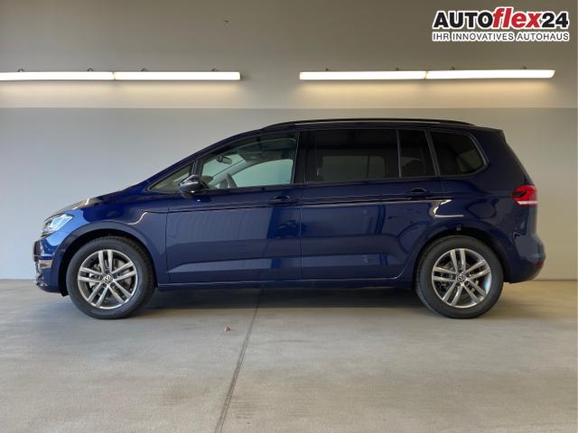 Volkswagen / Touran / Blau / / / 150PS 7Si+IQ.Light+TrailerAss+Cam+Navi+Kamera+Alarm+Kessy+App-Connect