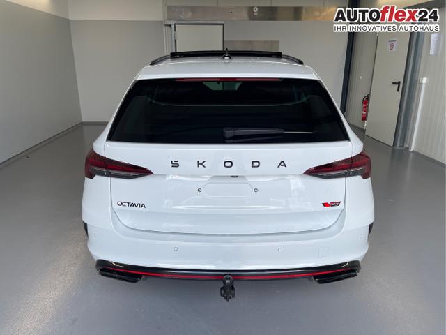 Skoda / Octavia Combi / Wei&szlig; / / / 265PS DSG HUD+Pano+360&deg;+DCC+AHK+CANTON+Matrix+Alu19+eHeck+GV4