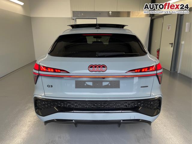 Audi / Q3 Sportback / Grau / / / TFSI 265 PS quattro S line Pano+TechPro+Matrix+AHK+HUD+Alu20+KlimaPlus+DCC+SONOS