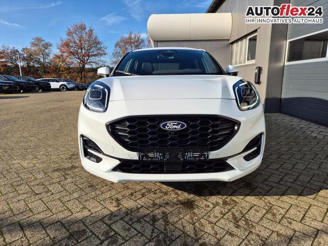 Ford Puma ST-Line X 1.0 EcoBoost Hybrid 125PS Automatik NEUES MODELL 360°Kamera AbstandsTempomat el.Heckklappe Premium Leder (Sensico) B+O-Sound Klimaautomatik Sitzheizung Lenkradheizung Frontscheibe beheizb. Ford-Navi SYNC4 Bluetooth Apple CarPlay Android A 