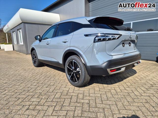 Nissan Qashqai 1.3 DIG-T MHEV 158 PS X-Tronic Tekna Voll-Leder Klimaautomatik PanoGlasdach Sitzheizung Lenkradheizung Navi Head-Up Display elektr. Heckklappe ACC PDC v+h 360&deg;Kamera DAB Bluetooth Touchscreen Apple CarPlay Android Auto 19"LM 