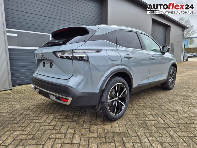 Nissan Qashqai 1.3 DIG-T MHEV 158 PS X-Tronic Tekna Voll-Leder Klimaautomatik PanoGlasdach Sitzheizung Lenkradheizung Navi Head-Up Display elektr. Heckklappe ACC PDC v+h 360&deg;Kamera DAB Bluetooth Touchscreen Apple CarPlay Android Auto 19"LM 