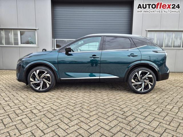 Vorlauffahrzeuge Nissan Qashqai - 1.3 DIG-T MHEV 158 PS X-Tronic Tekna Premium Paket 20"LM Teil-Leder PanoGlasdach Klimaautomatik Sitzheizung Lenkradheizung Navi Head-Up Display elektr. Heckklappe ACC PDC v h 360&deg;Kamera DAB Bluetooth Touchscreen Apple CarPlay Android Auto