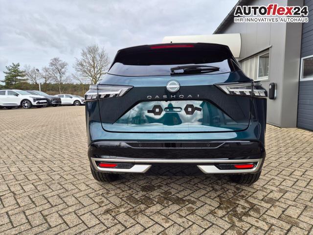 Nissan Qashqai 1.3 DIG-T MHEV 158 PS X-Tronic Tekna Premium Paket 20"LM Teil-Leder PanoGlasdach Klimaautomatik Sitzheizung Lenkradheizung Navi Head-Up Display elektr. Heckklappe ACC PDC v+h 360&deg;Kamera DAB Bluetooth Touchscreen Apple CarPlay Android Auto 