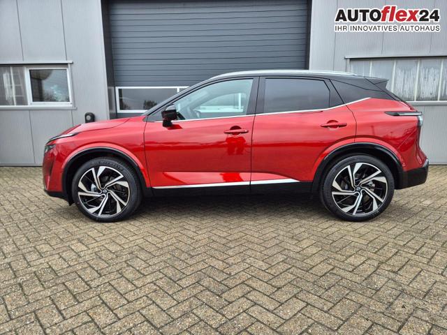 Vorlauffahrzeuge Nissan Qashqai - 1.3 DIG-T MHEV 158 PS X-Tronic Tekna Premium Paket 20"LM Teil-Leder PanoGlasdach Klimaautomatik Sitzheizung Lenkradheizung Navi Head-Up Display elektr. Heckklappe ACC PDC v h 360&deg;Kamera DAB Bluetooth Touchscreen Apple CarPlay Android Auto