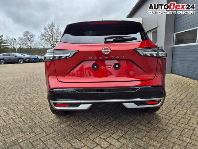 Nissan Qashqai 1.3 DIG-T MHEV 158 PS X-Tronic Tekna Premium Paket 20"LM Teil-Leder PanoGlasdach Klimaautomatik Sitzheizung Lenkradheizung Navi Head-Up Display elektr. Heckklappe ACC PDC v+h 360&deg;Kamera DAB Bluetooth Touchscreen Apple CarPlay Android Auto 