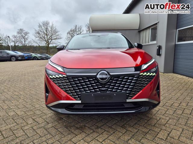 Nissan Qashqai 1.3 DIG-T MHEV 158 PS X-Tronic Tekna Premium Paket 20"LM Teil-Leder PanoGlasdach Klimaautomatik Sitzheizung Lenkradheizung Navi Head-Up Display elektr. Heckklappe ACC PDC v+h 360&deg;Kamera DAB Bluetooth Touchscreen Apple CarPlay Android Auto 