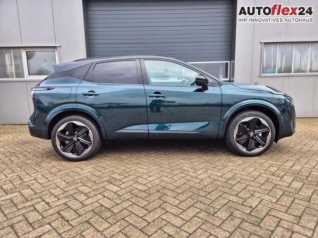 Nissan Qashqai 1.3 DIG-T MHEV 158 PS X-Tronic N-Design 20"Zoll Teil-Leder PanoGlasdach Klimaautomatik Sitzheizung Lenkradheizung Navi Head-Up Display elektr. Heckklappe ACC PDC v+h 360&deg;Kamera DAB Bluetooth Touchscreen Apple CarPlay Android Auto 