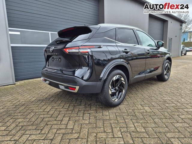 Nissan Qashqai 1.3 DIG-T MHEV 158 PS X-Tronic N-Connecta Teil-Leder PanoGlasdach Klimaautomatik Sitzheizung Lenkradheizung Navi ACC PDC v+h 360&deg;Kamera DAB Bluetooth Touchscreen Apple CarPlay Android Auto 18"LM 