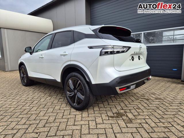 Nissan Qashqai 1.3 DIG-T MHEV 140PS Tekna Voll-Leder Klimaautomatik PanoGlasdach Sitzheizung Lenkradheizung Navi Head-Up Display elektr. Heckklappe ACC PDC v+h 360&deg;Kamera DAB Bluetooth Touchscreen Apple CarPlay Android Auto 19"LM 