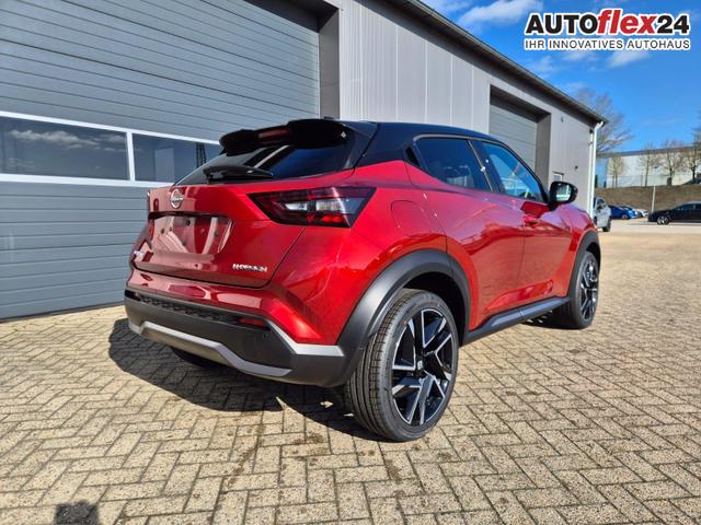 Nissan Juke 1.0 DIG-T 114PS N-Design Automatik Teil-Leder Klimaautomatik Sitzheizung Lenkradheizung PDC v+h R&uuml;ckf.Kamera Navi 19"LM Bluetooth Touchscreen Apple CarPlay Android Auto 