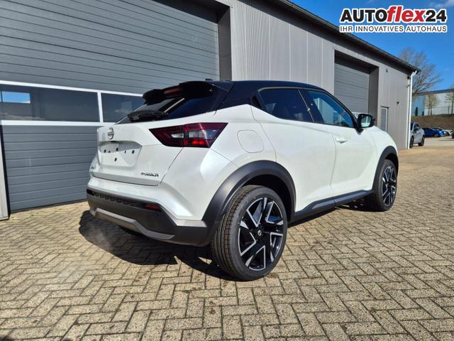 Nissan Juke 1.0 DIG-T 114PS N-Design Automatik Teil-Leder Klimaautomatik Sitzheizung Lenkradheizung PDC v+h R&uuml;ckf.Kamera Navi 19"LM Bluetooth Touchscreen Apple CarPlay Android Auto 