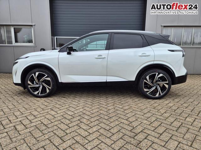 Vorlauffahrzeuge Nissan Qashqai - 1.3 DIG-T MHEV 158 PS X-Tronic Tekna Premium Paket 20"LM Teil-Leder PanoGlasdach Klimaautomatik Sitzheizung Lenkradheizung Navi Head-Up Display elektr. Heckklappe ACC PDC v h 360&deg;Kamera DAB Bluetooth Touchscreen Apple CarPlay Android Auto