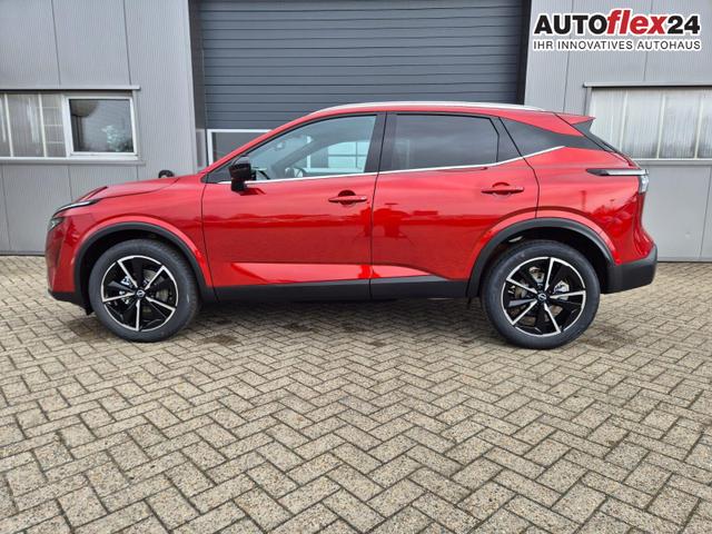 Vorlauffahrzeuge Nissan Qashqai - 1.3 DIG-T MHEV 158 PS X-Tronic Tekna Voll-Leder Klimaautomatik PanoGlasdach Sitzheizung Lenkradheizung Navi Head-Up Display elektr. Heckklappe ACC PDC v h 360&deg;Kamera DAB Bluetooth Touchscreen Apple CarPlay Android Auto 19"LM