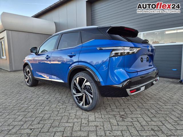 Nissan Qashqai 1.3 DIG-T MHEV 158 PS X-Tronic Tekna Premium Paket 20"LM Teil-Leder PanoGlasdach Klimaautomatik Sitzheizung Lenkradheizung Navi Head-Up Display elektr. Heckklappe ACC PDC v+h 360&deg;Kamera DAB Bluetooth Touchscreen Apple CarPlay Android Auto 