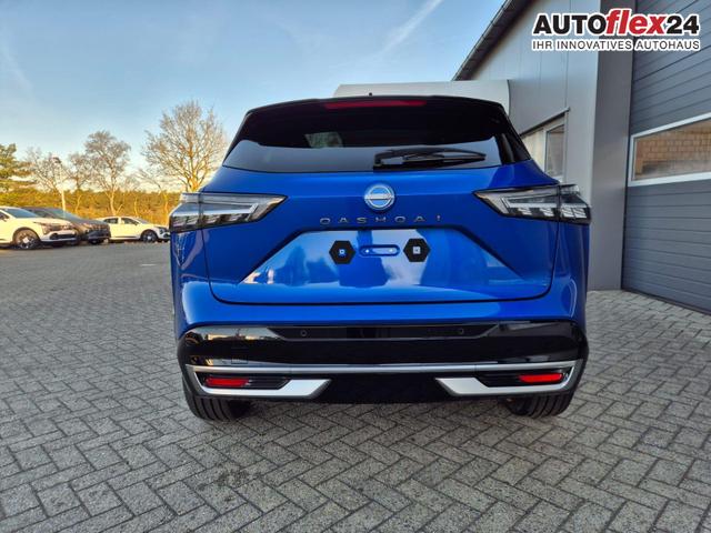 Nissan Qashqai 1.3 DIG-T MHEV 158 PS X-Tronic Tekna Premium Paket 20"LM Teil-Leder PanoGlasdach Klimaautomatik Sitzheizung Lenkradheizung Navi Head-Up Display elektr. Heckklappe ACC PDC v+h 360&deg;Kamera DAB Bluetooth Touchscreen Apple CarPlay Android Auto 